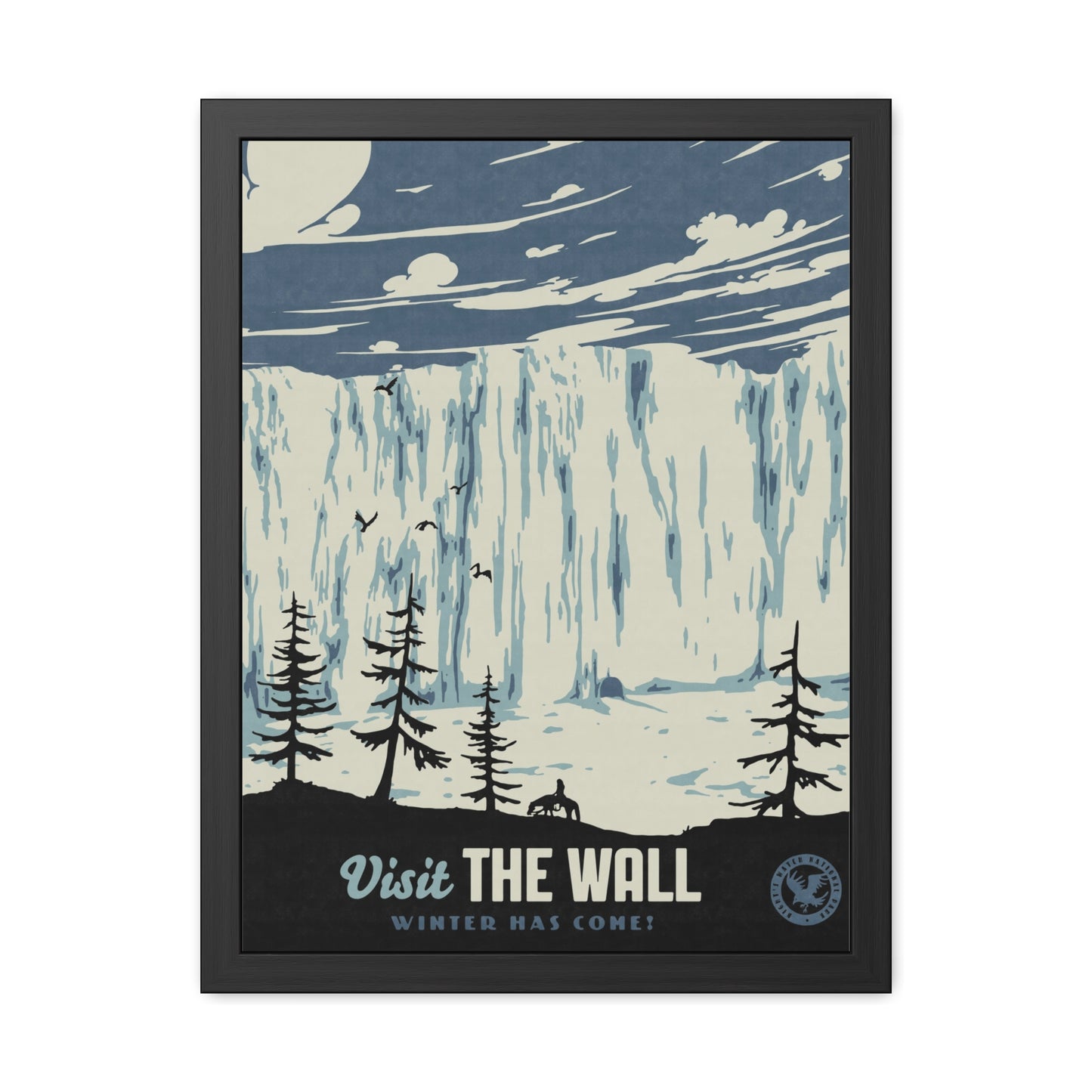 Visit The Wall Travel Poster (Framed)