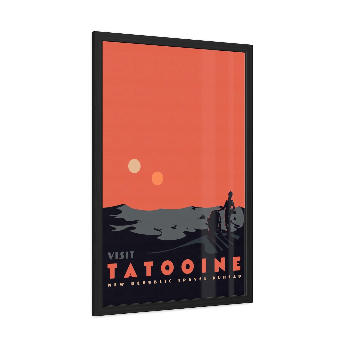 Visit Tatooine Travel Poster (Framed)