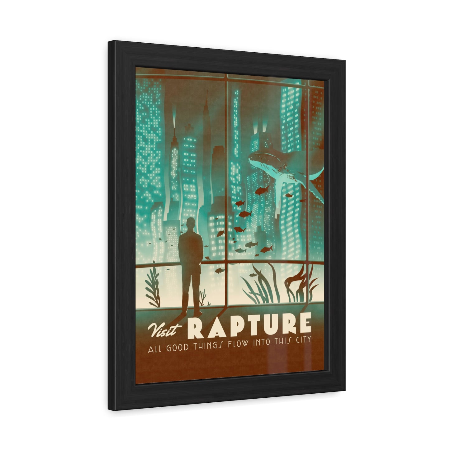 Visit Rapture Travel Poster (Framed)