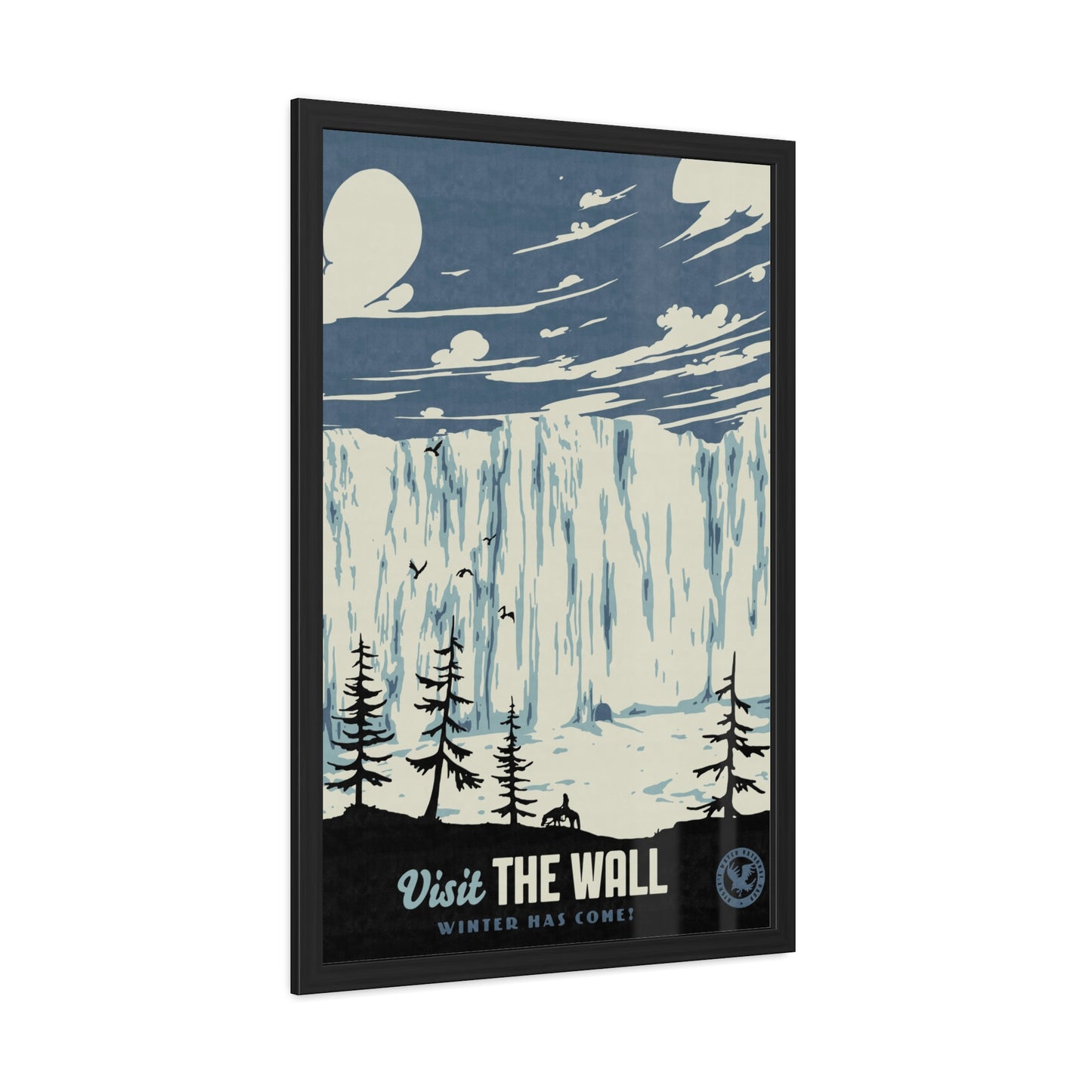 Visit The Wall Travel Poster (Framed)