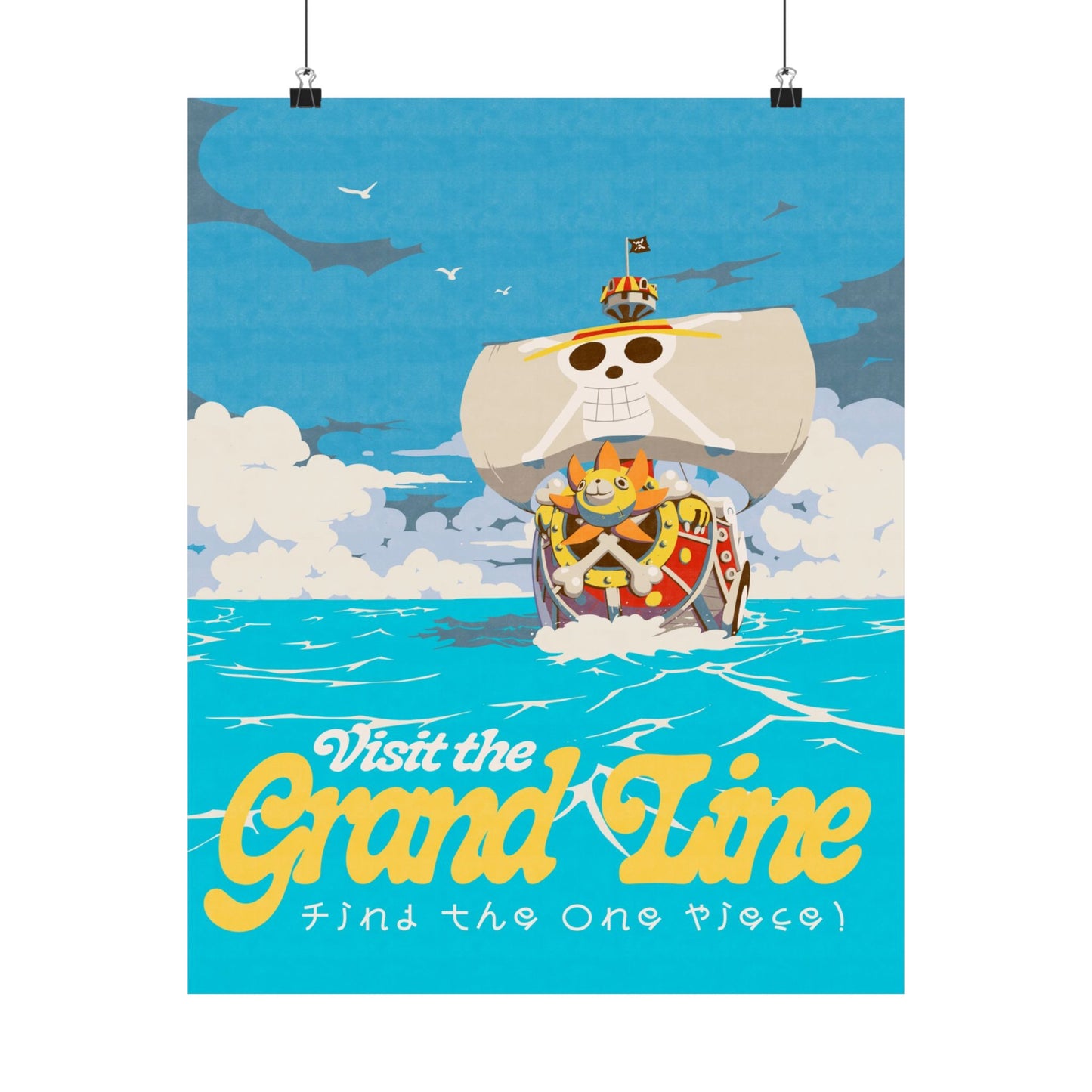 Visit The Grand Line Travel Poster