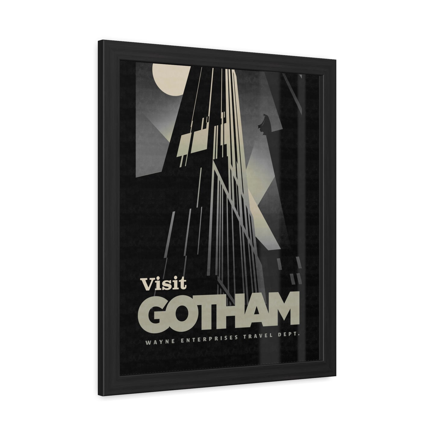 Visit Gotham Travel Poster (Framed)