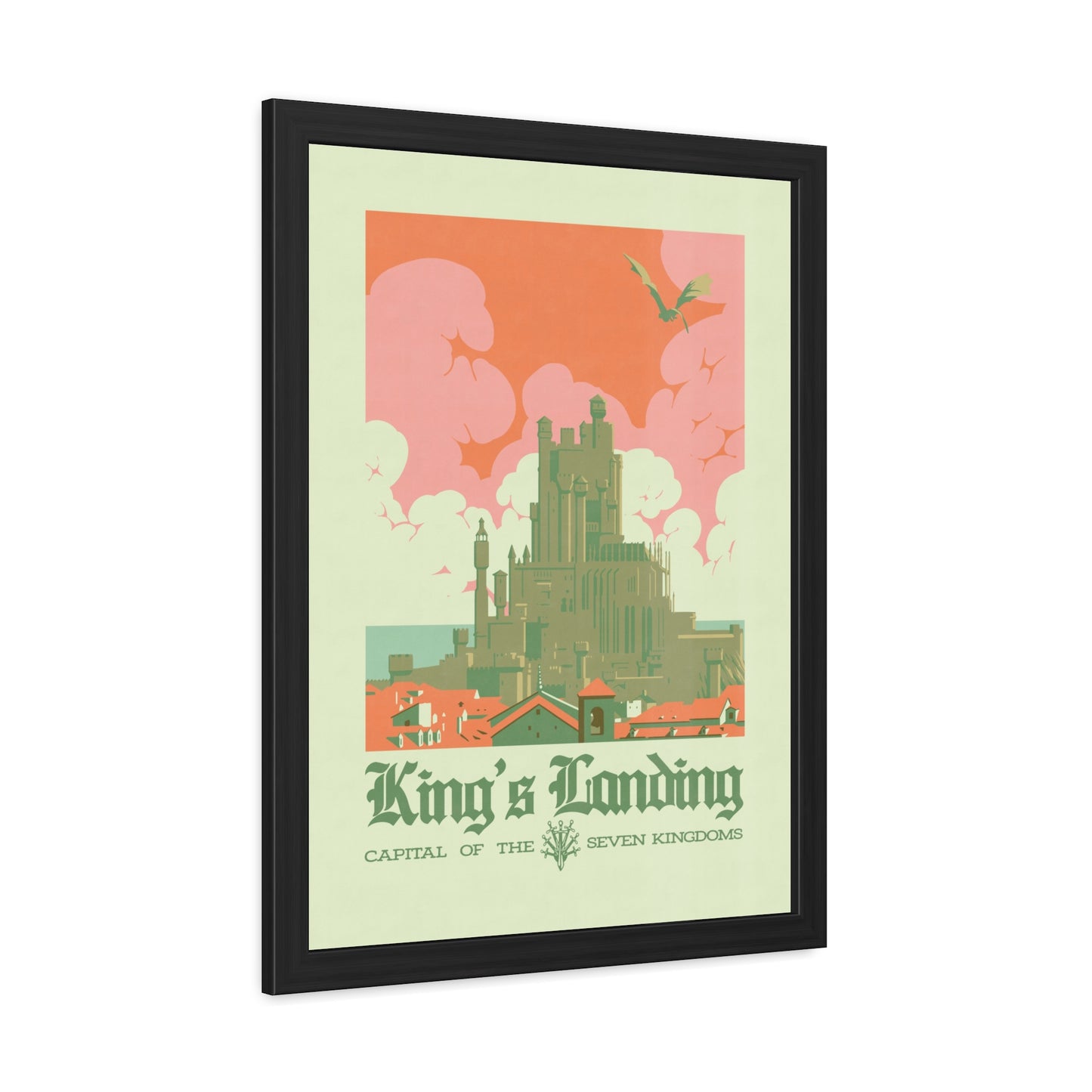 Visit Kings Landing Travel Poster (Framed)