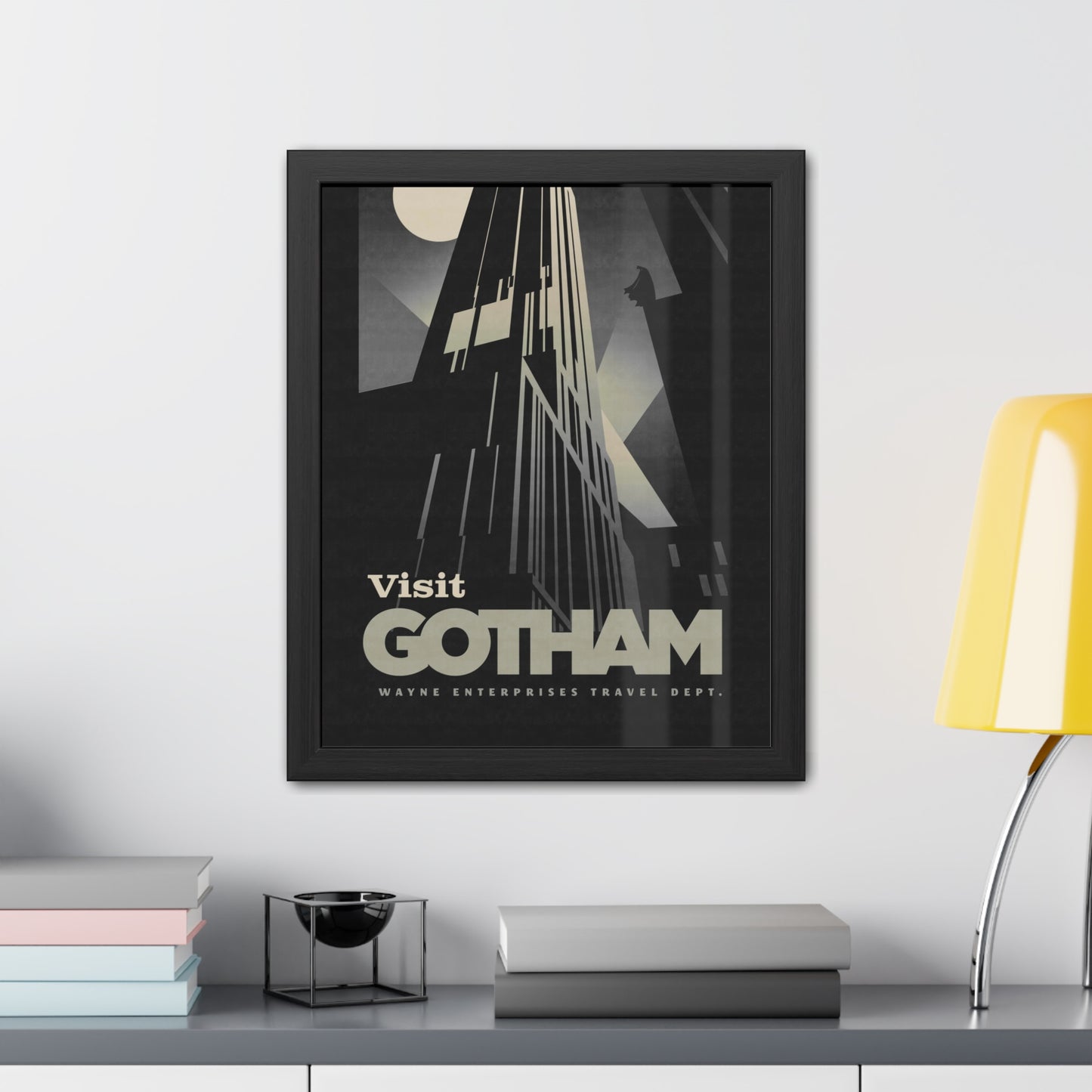 Visit Gotham Travel Poster (Framed)