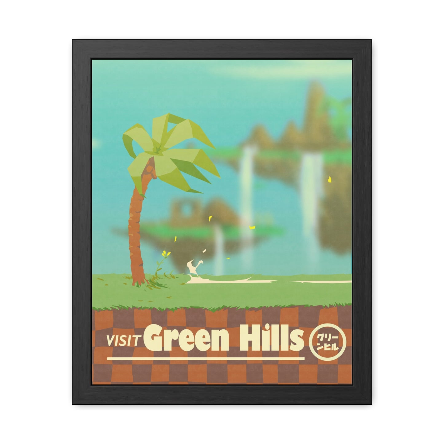 Visit Green Hills Travel Poster (Framed)