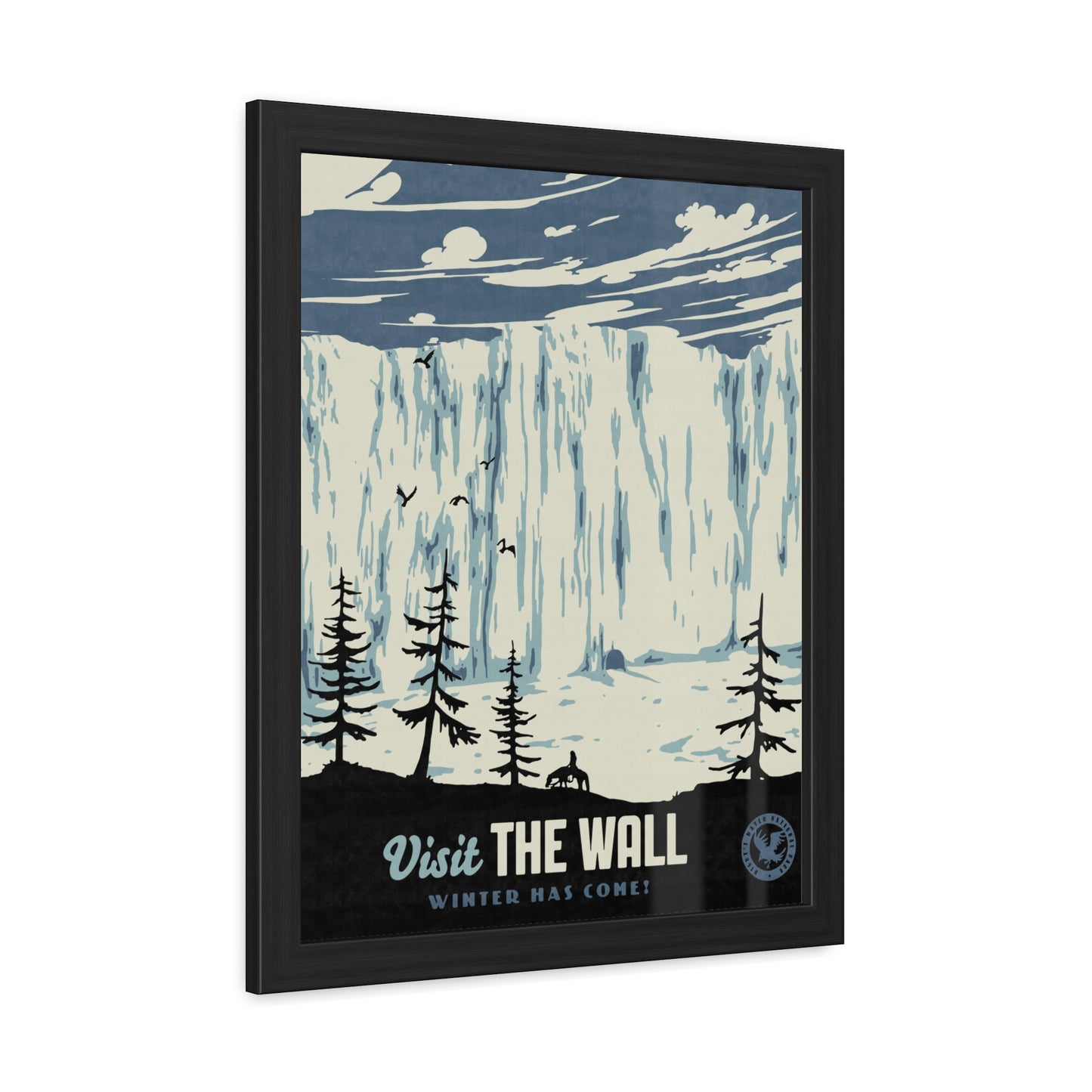 Visit The Wall Travel Poster (Framed)