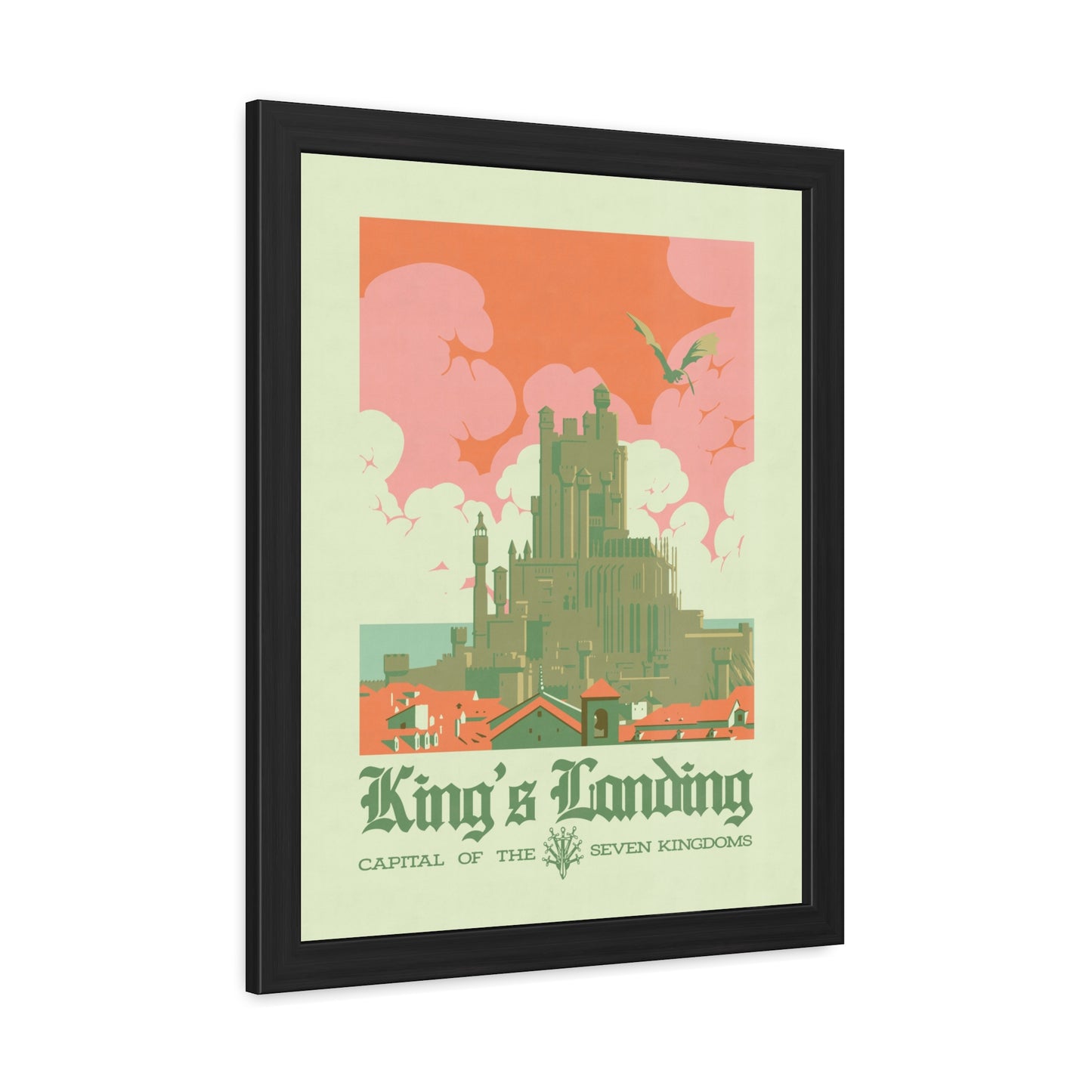 Visit Kings Landing Travel Poster (Framed)