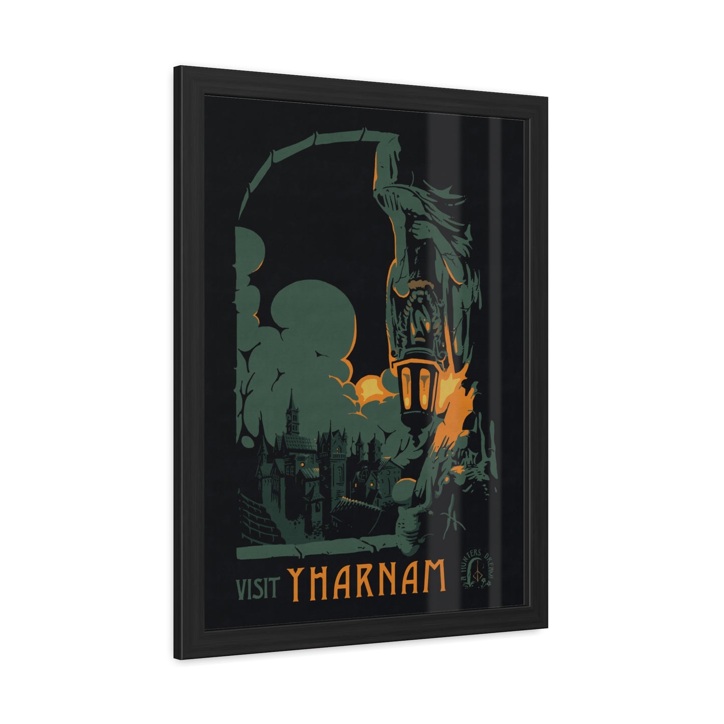 Visit Yharnam Travel Poster (Framed)