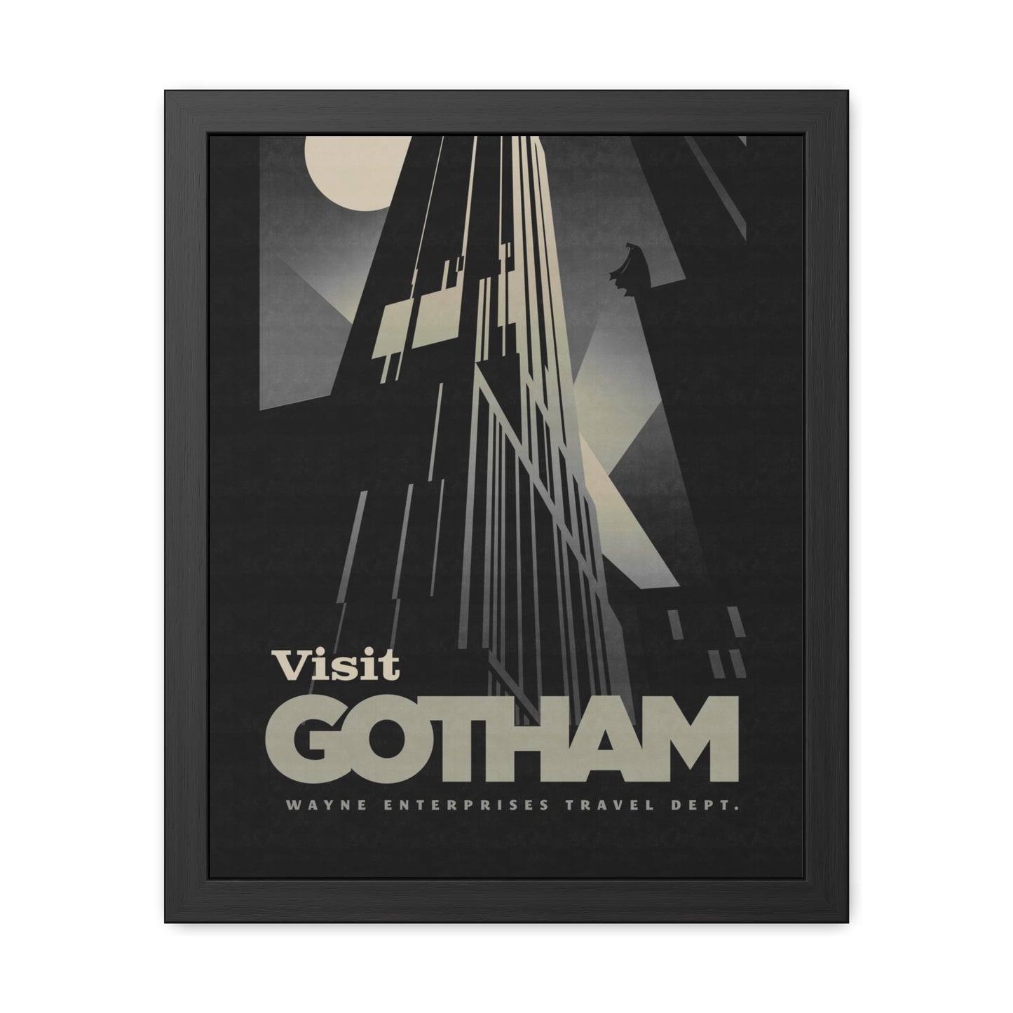 Visit Gotham Travel Poster (Framed)