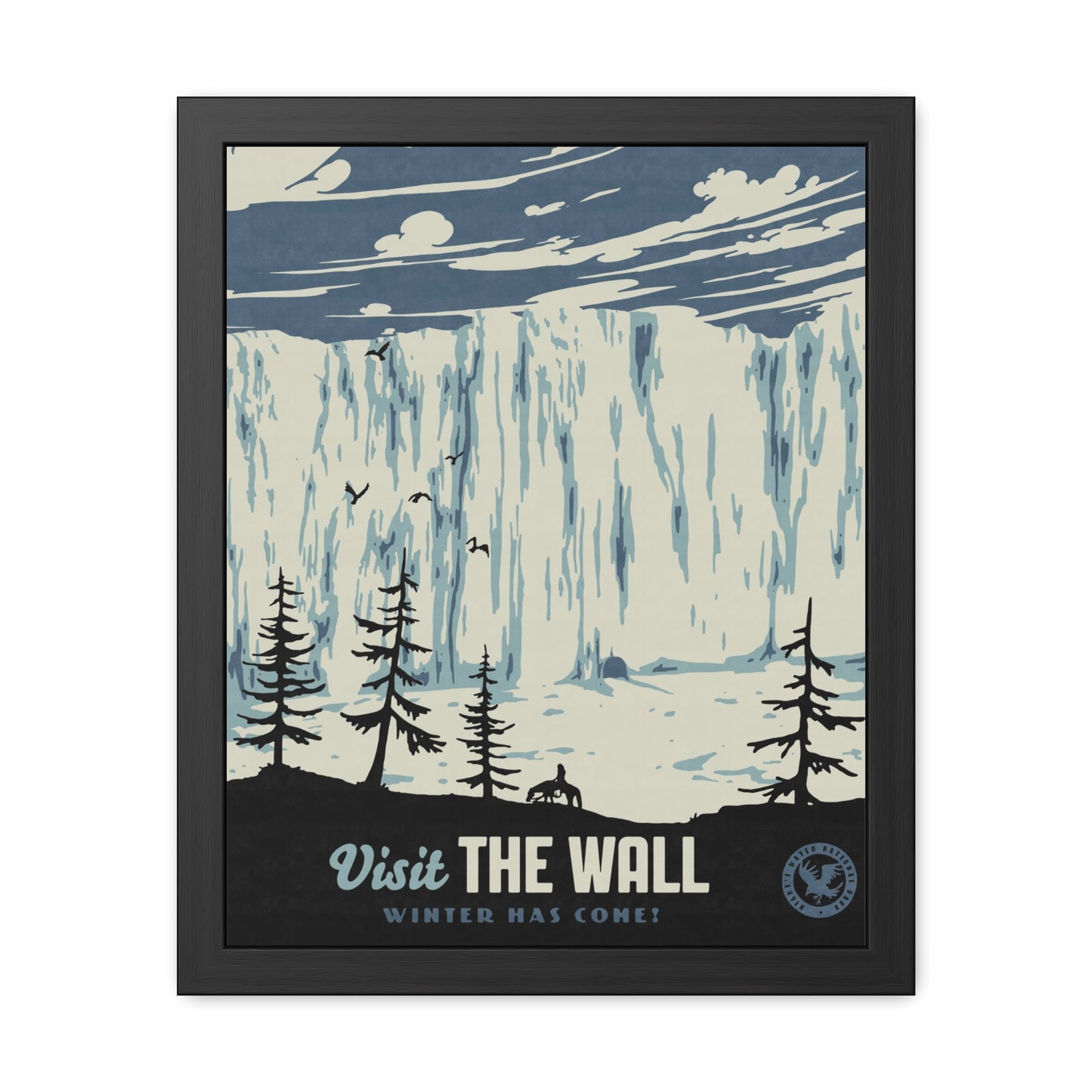 Visit The Wall Travel Poster (Framed)