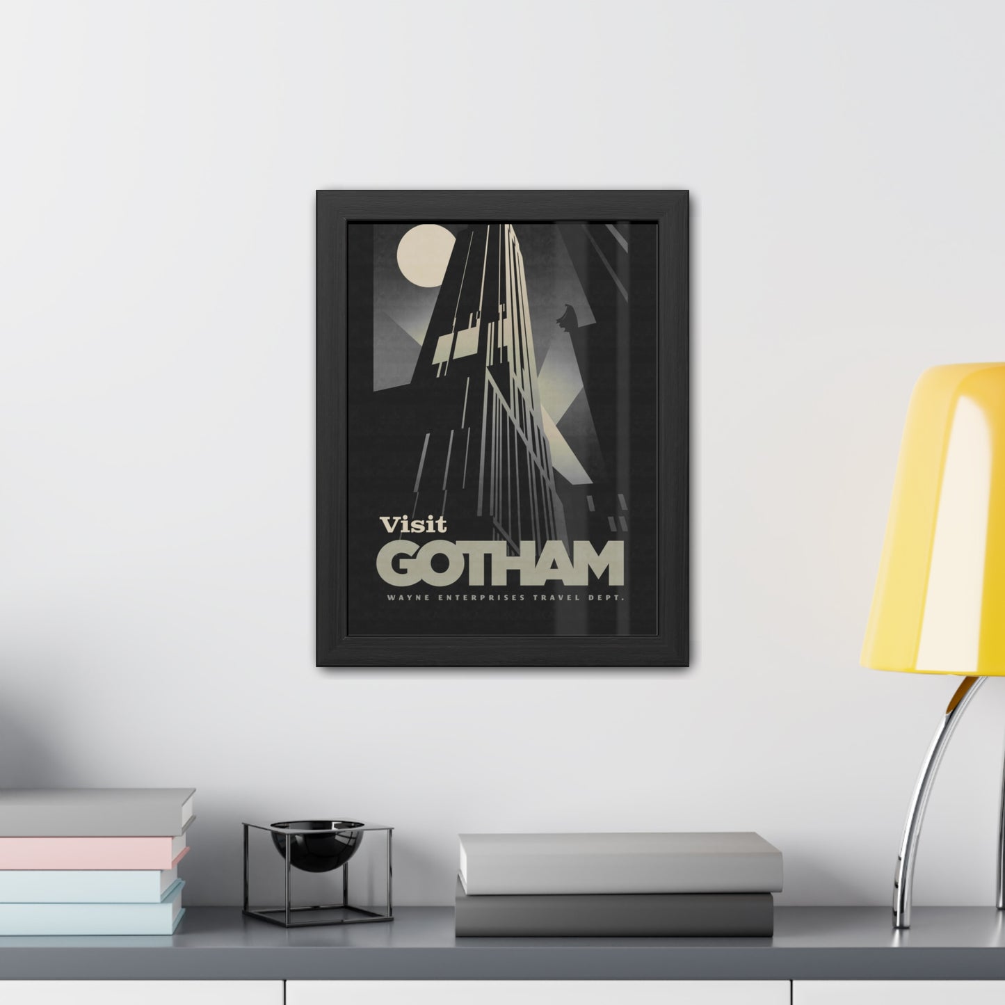Visit Gotham Travel Poster (Framed)