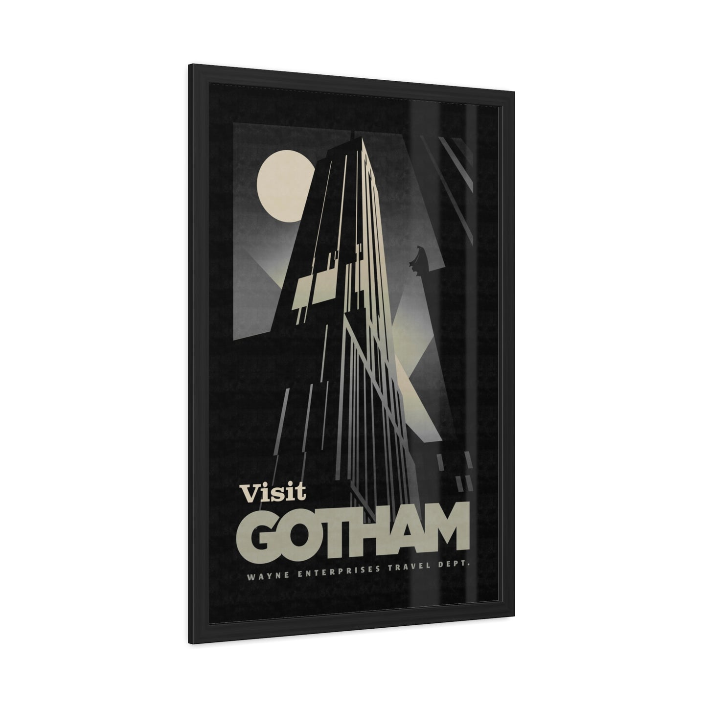 Visit Gotham Travel Poster (Framed)