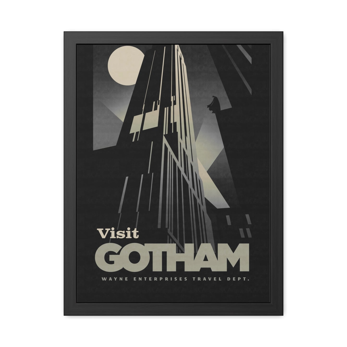 Visit Gotham Travel Poster (Framed)