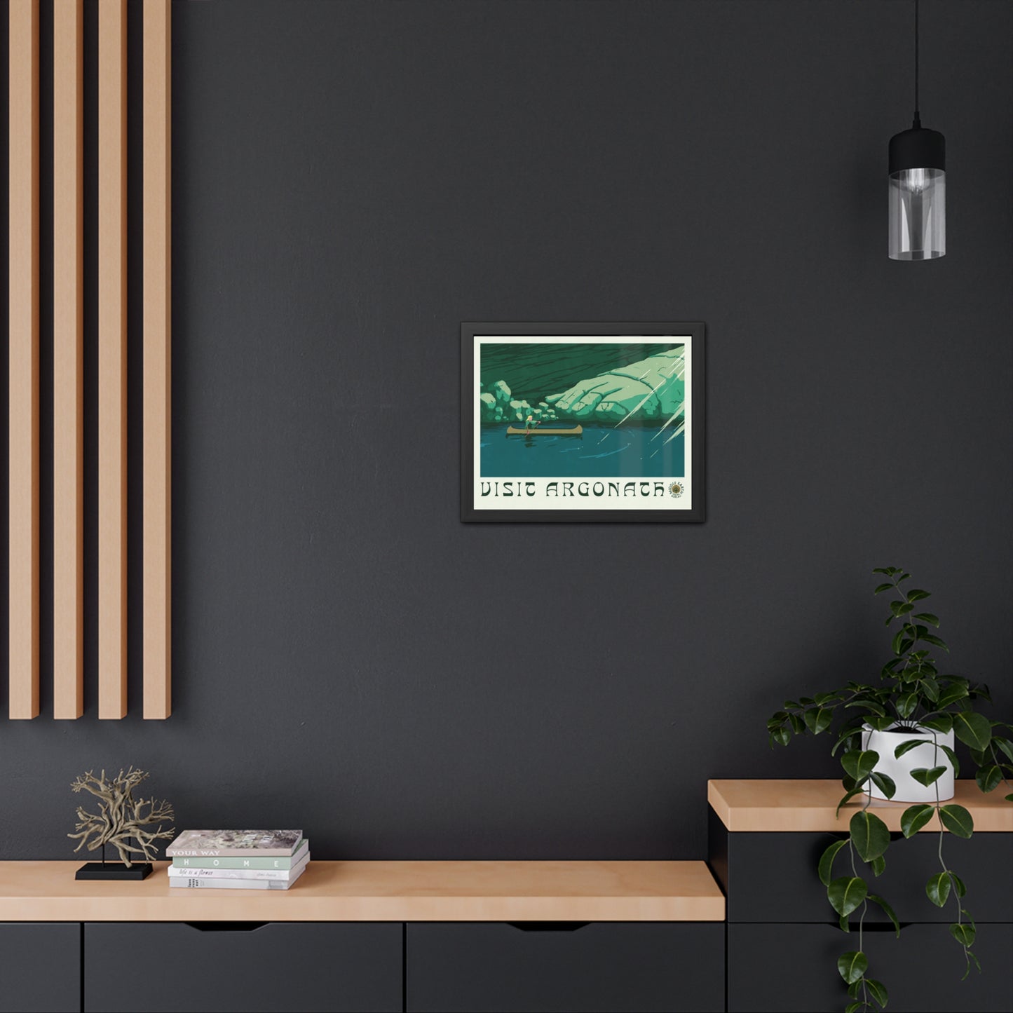Visit Argonath Travel Poster (Framed)