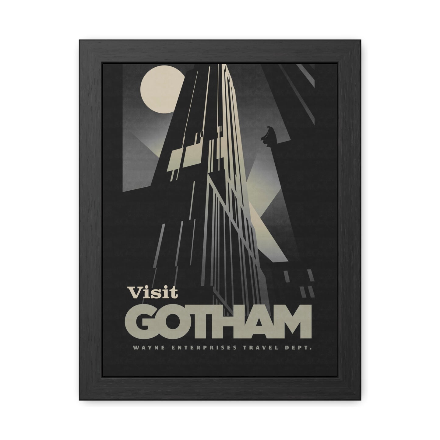 Visit Gotham Travel Poster (Framed)