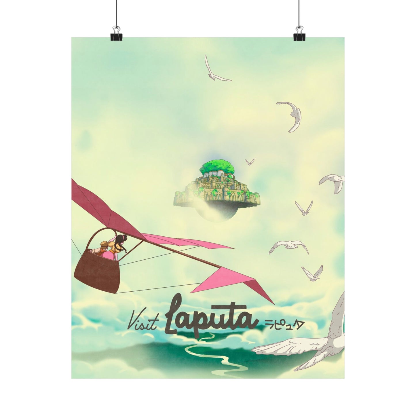 Visit Laputa Travel Poster