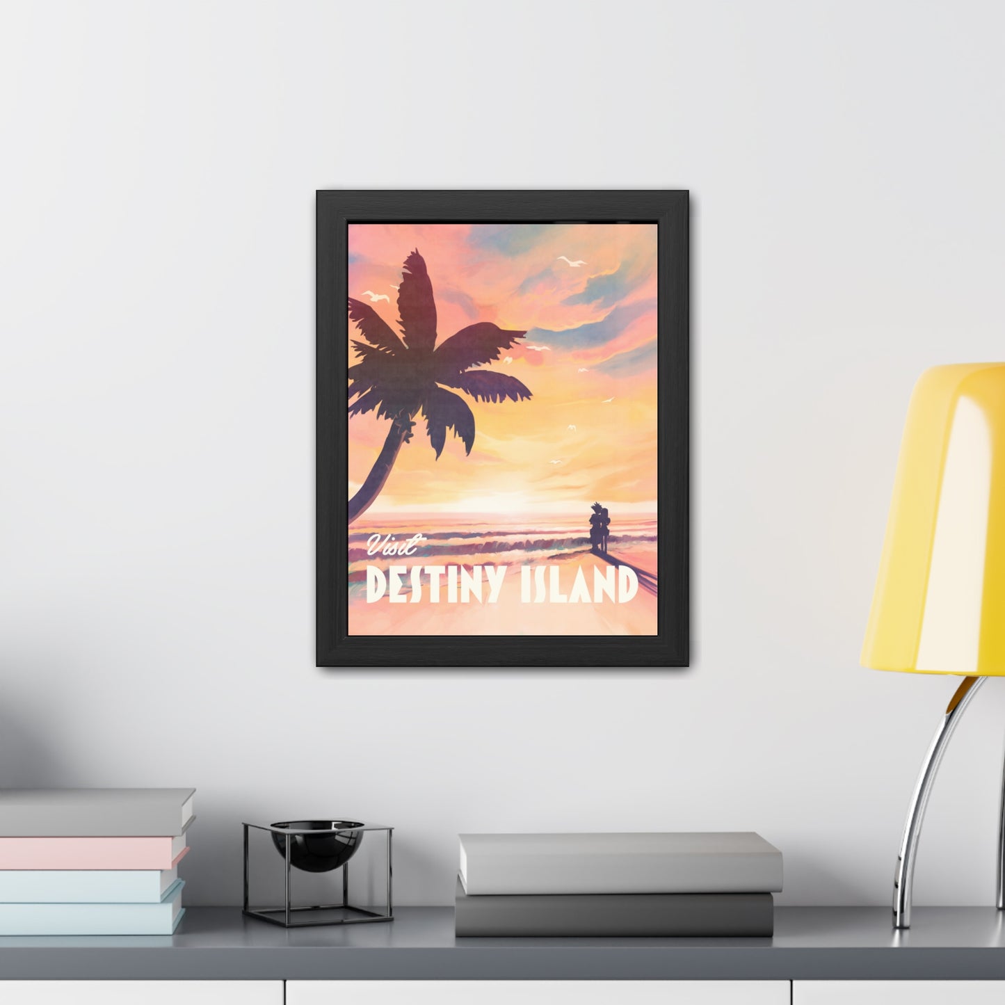 Visit Destiny Island Travel Poster (Framed)