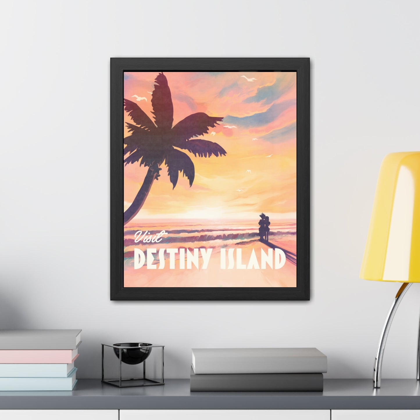 Visit Destiny Island Travel Poster (Framed)