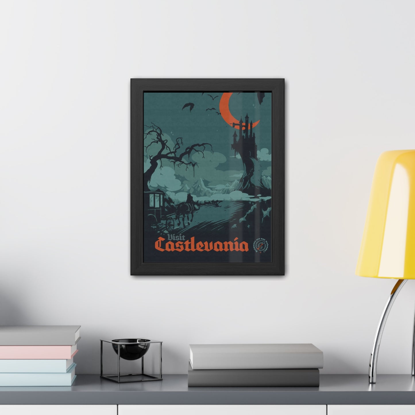Visit Castlevania Travel Poster (Framed)