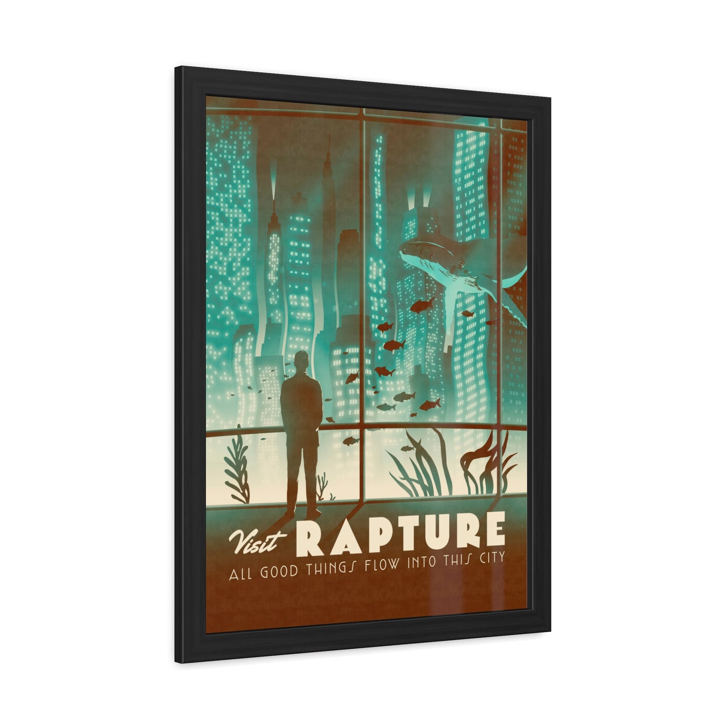 Visit Rapture Travel Poster (Framed)