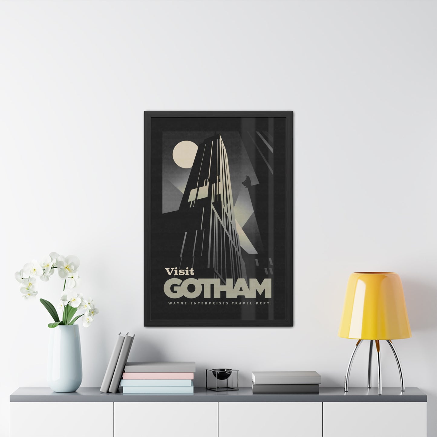 Visit Gotham Travel Poster (Framed)