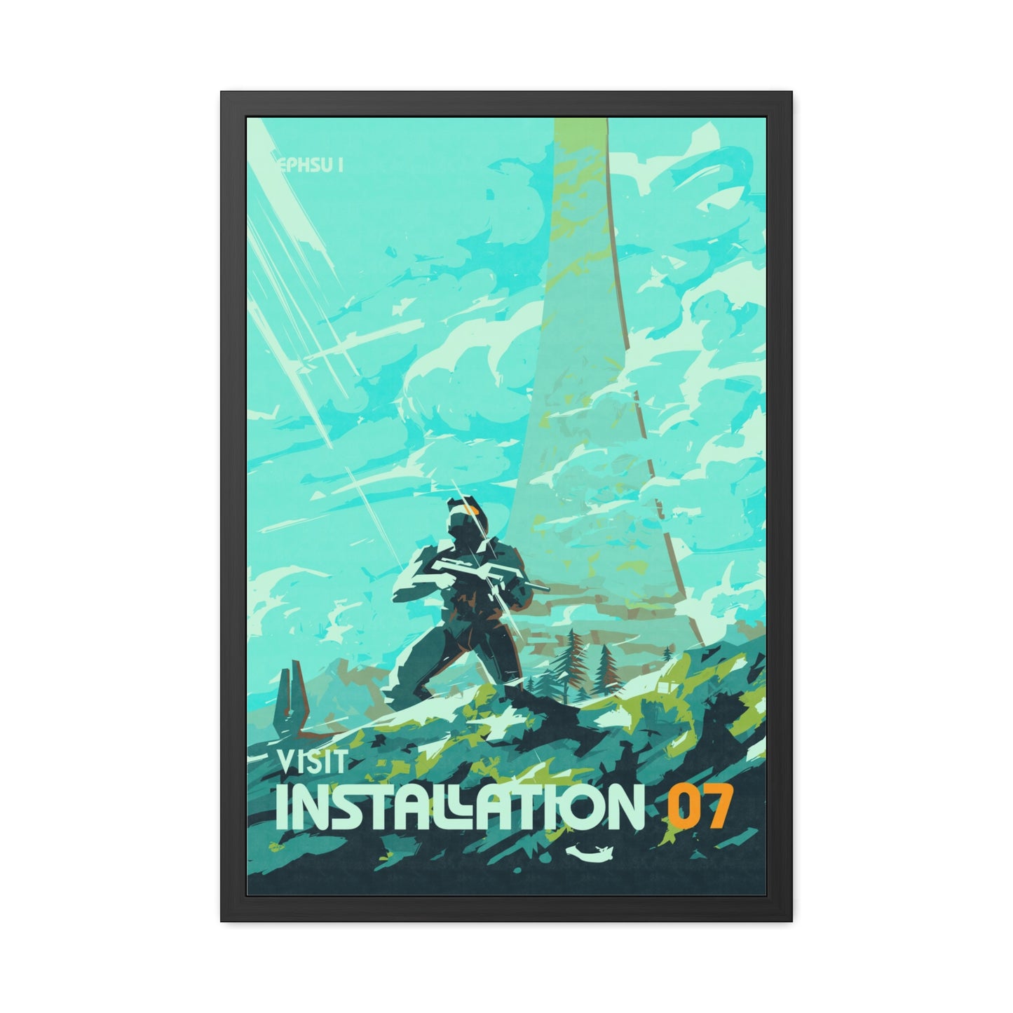 Visit Instalation 07 Travel Poster (Framed)