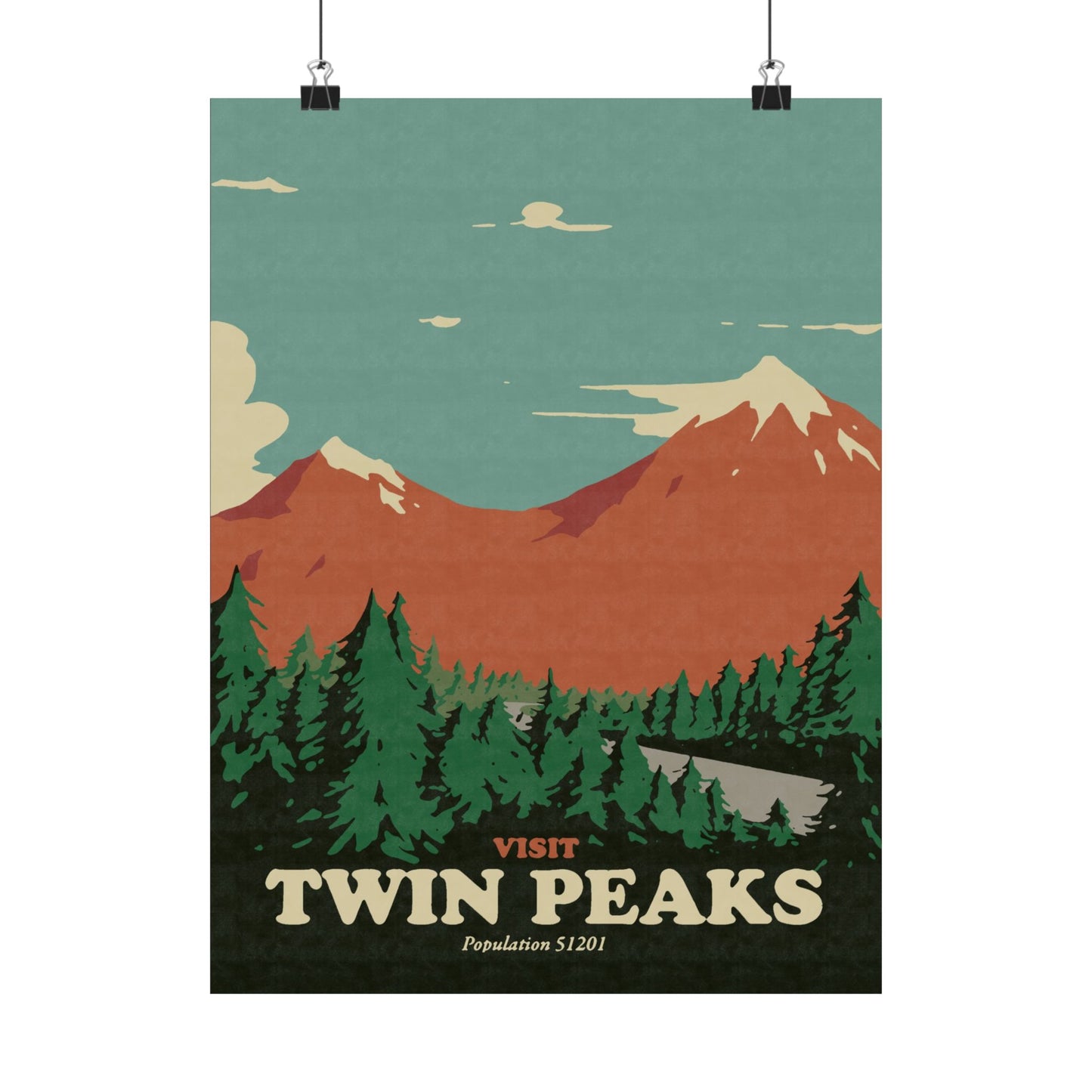 Visit Twin Peaks Travel Poster
