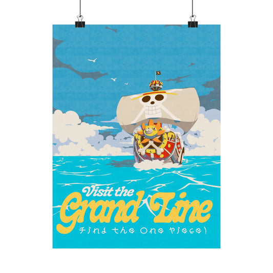 Visit The Grand Line Travel Poster