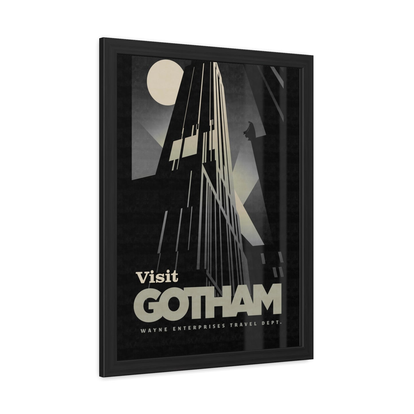 Visit Gotham Travel Poster (Framed)