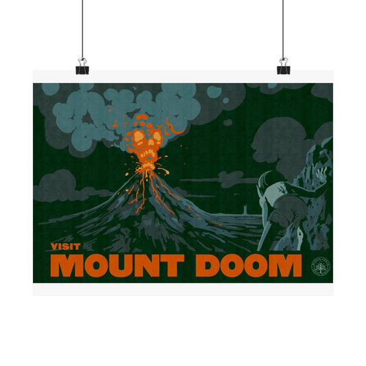 Visit Mount Doom Travel Poster