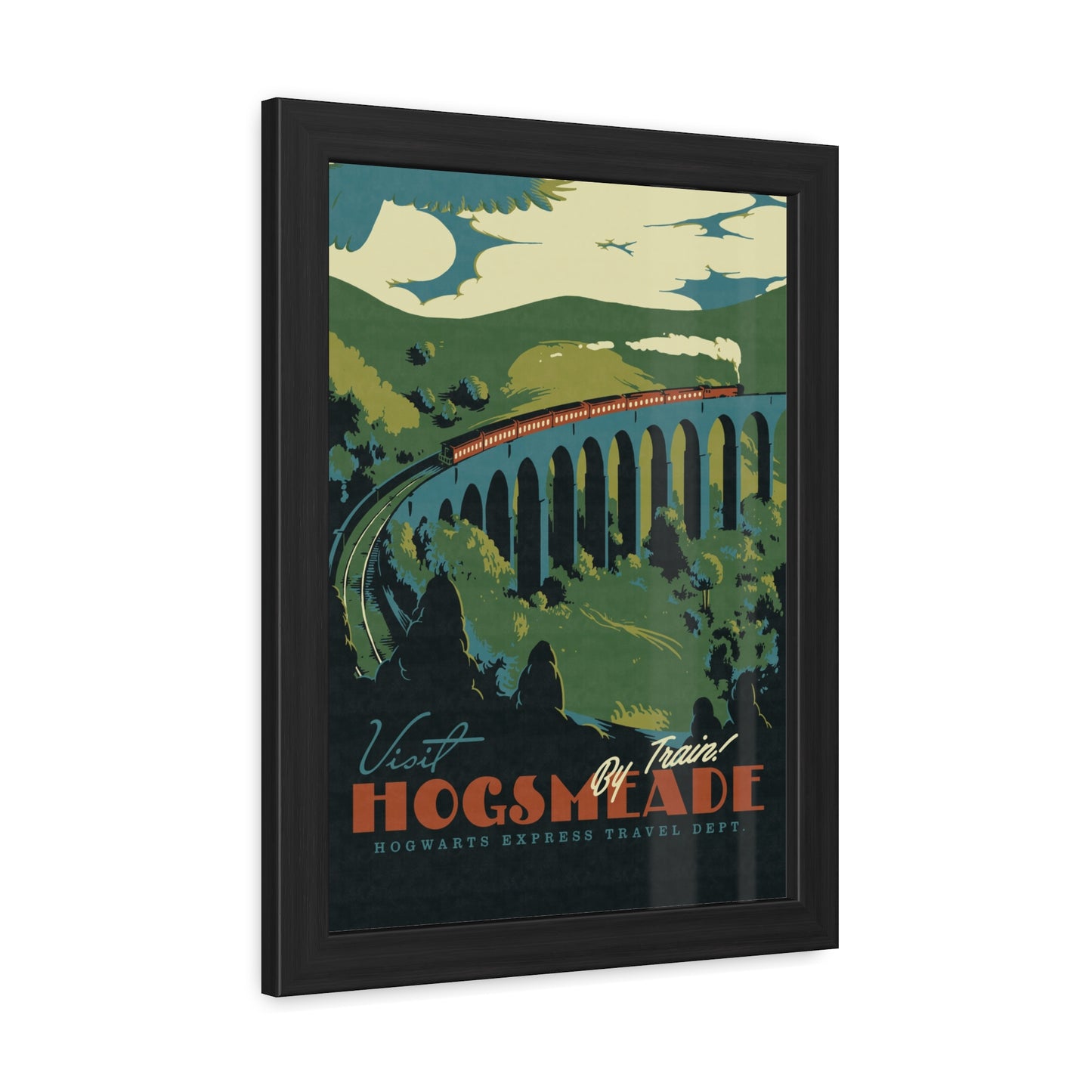 Visit Hogsmeade Travel Poster (Framed)