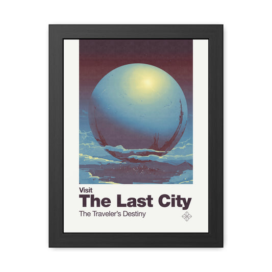 Visit The Last City Travel Poster (Framed)