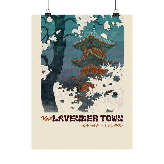 Visit Lavender Town Travel Poster