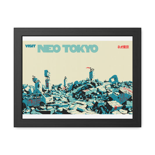 Visit Neo Tokyo Travel Poster (Framed)