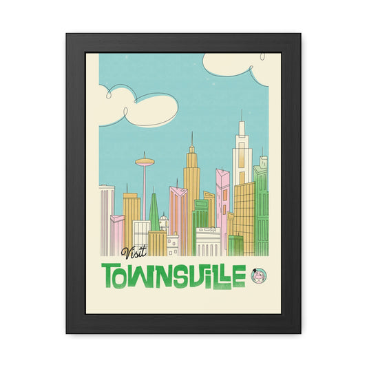 Visit Townsville Travel Poster (Framed)