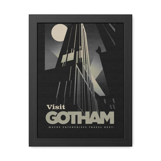 Visit Gotham Travel Poster (Framed)