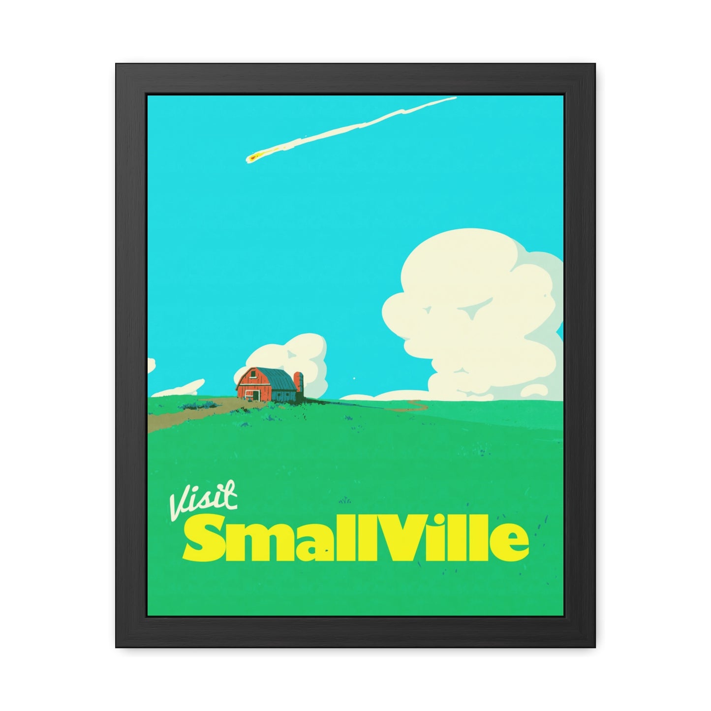 Visit Smallville Travel Poster (Framed)