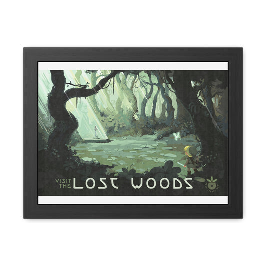 Visit Lost Woods Travel Poster (Framed)