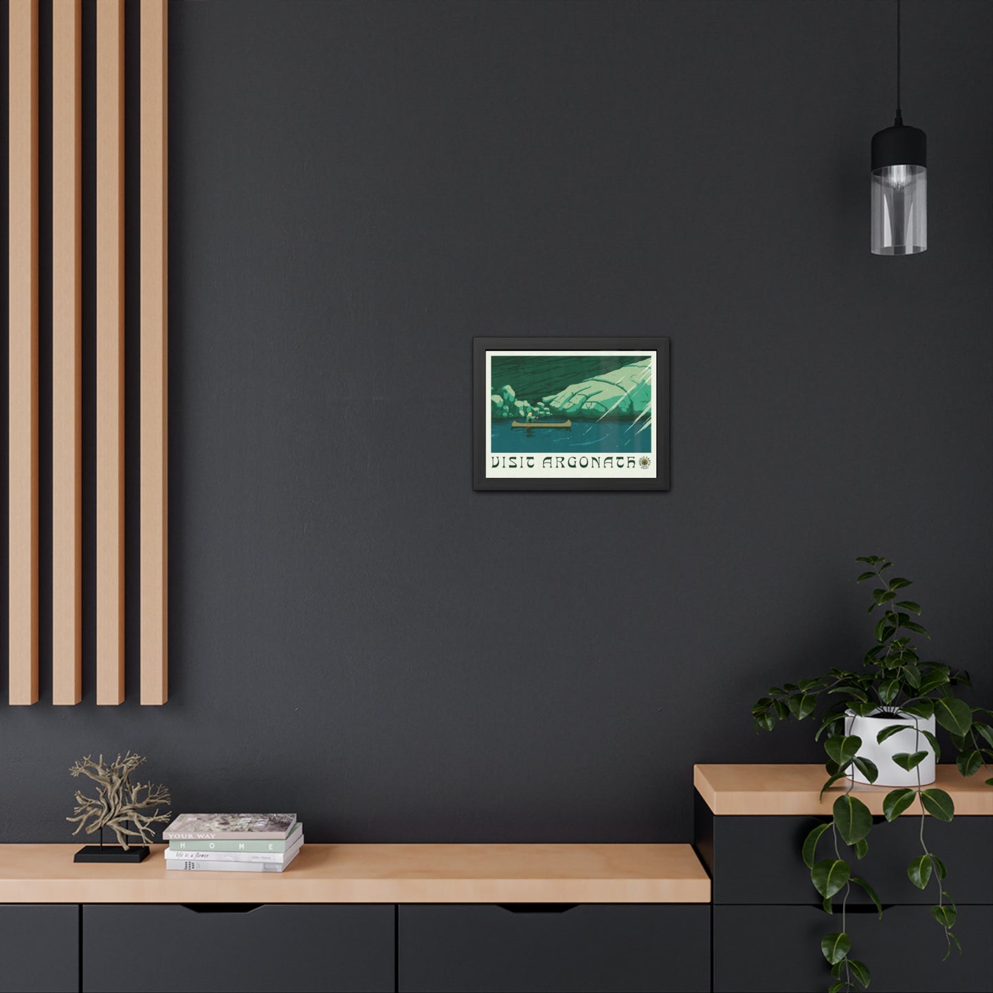 Visit Argonath Travel Poster (Framed)