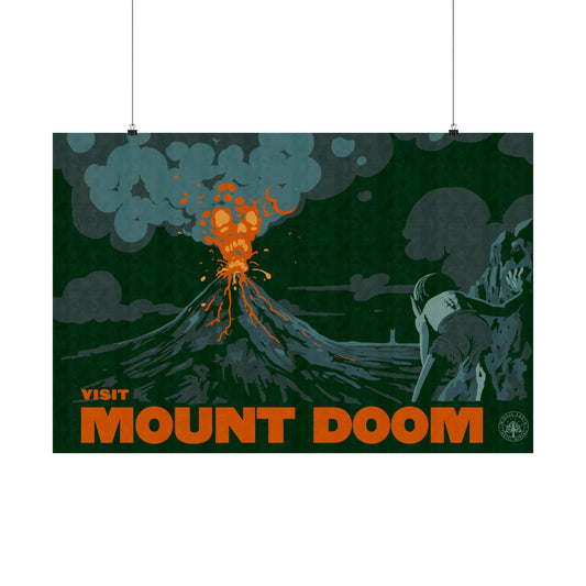 Visit Mount Doom Travel Poster
