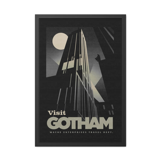 Visit Gotham Travel Poster (Framed)