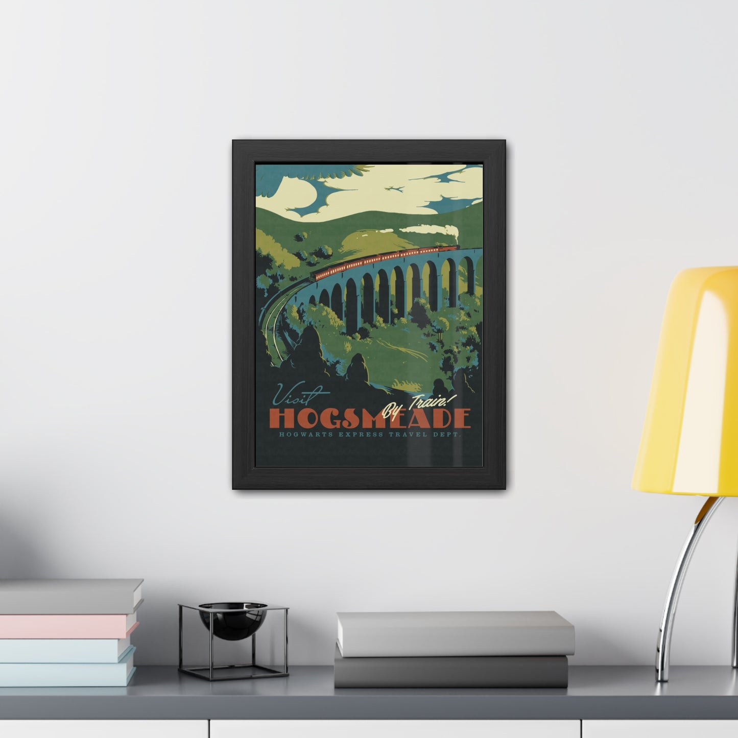 Visit Hogsmeade Travel Poster (Framed)
